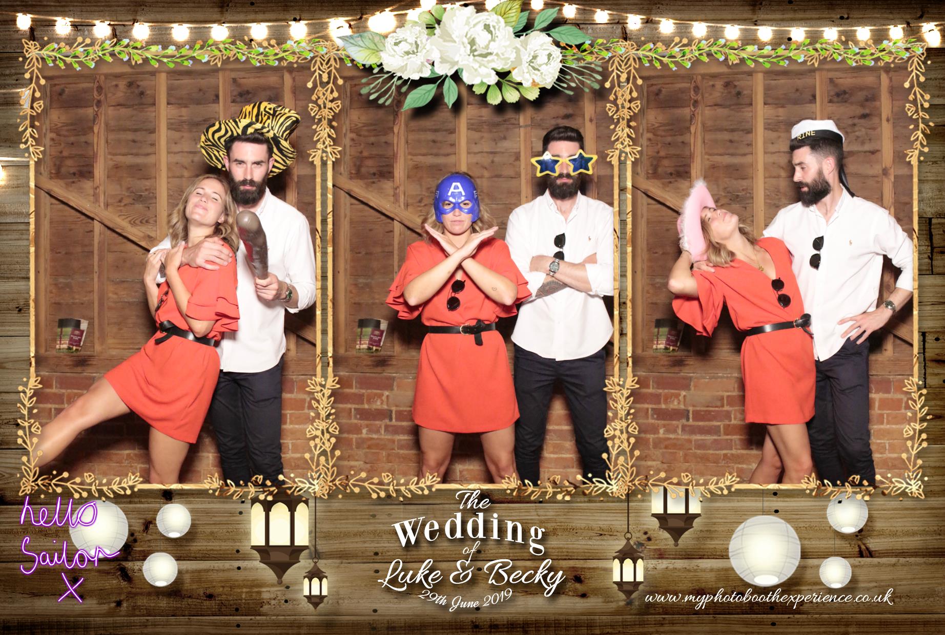 Luke & Becky's Wedding | View more photos from the event at gallery.myphotoboothexperience.co.uk/u/MyPhotoBoothExperienceLtd/Luke-Beckys-Wedding